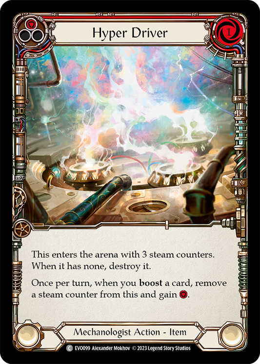 (EVO099) Flesh & Blood TCG Bright Lights Single: Hyper Driver (Red) (Regular)  Common