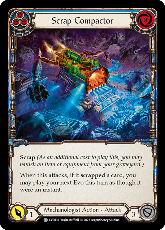 (EVO131) Flesh & Blood TCG Bright Lights Single: Scrap Compactor (Blue) (Regular)  Common