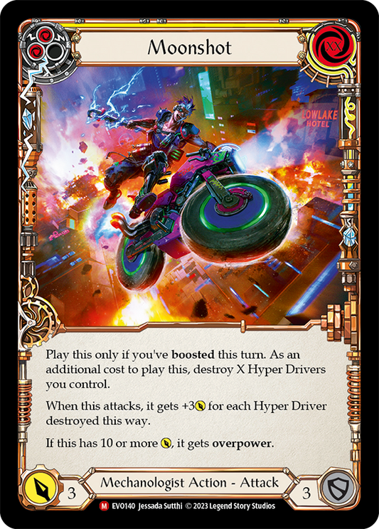 (EVO140) Flesh & Blood TCG Bright Lights Single: Moonshot (Regular)  Majestic