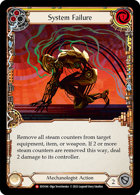 (EVO144) Flesh & Blood TCG Bright Lights Single: System Failure (Regular)  Majestic