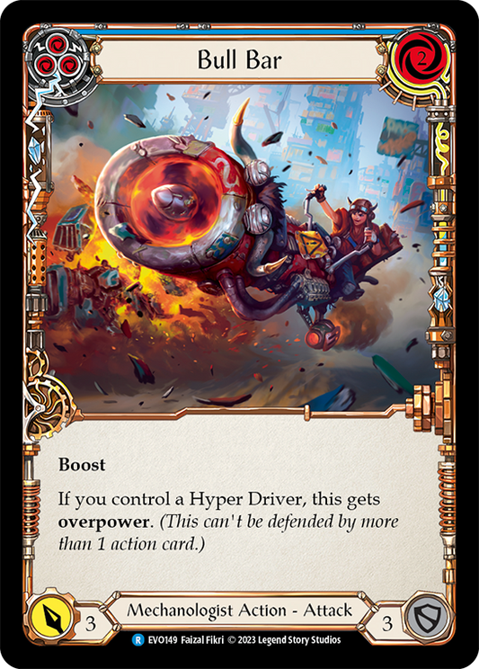 (EVO149) Flesh & Blood TCG Bright Lights Single: Bull Bar (Blue) (Regular)  Rare