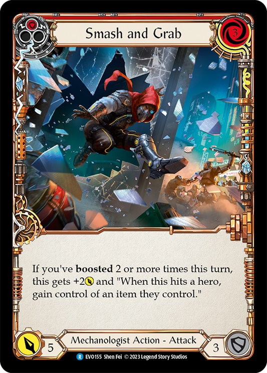 (EVO155) Flesh & Blood TCG Bright Lights Single: Smash and Grab (Regular)  Rare