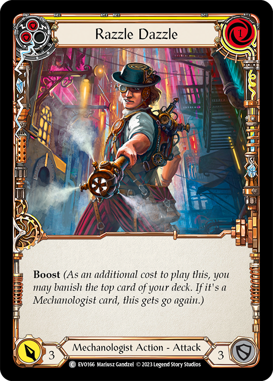 (EVO166) Flesh & Blood TCG Bright Lights Single: Razzle Dazzle (Yellow) (Regular)  Common