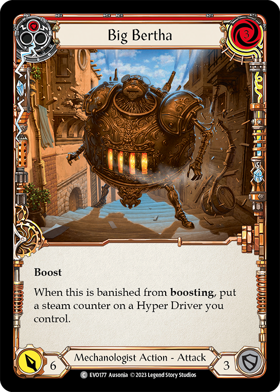 (EVO177) Flesh & Blood TCG Bright Lights Single: Big Bertha (Red) (Regular)  Common