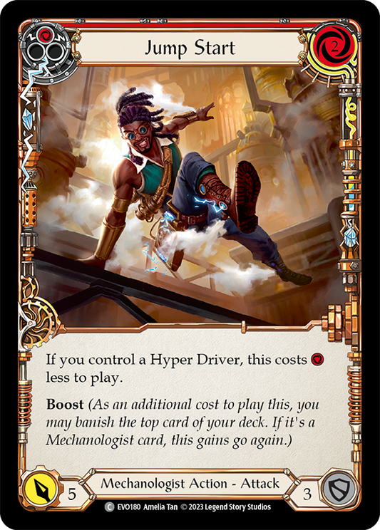 (EVO180) Flesh & Blood TCG Bright Lights Single: Jump Start (Red) (Regular)  Common
