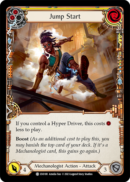 (EVO181) Flesh & Blood TCG Bright Lights Single: Jump Start (Yellow) (Regular)  Common