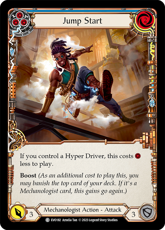 (EVO182) Flesh & Blood TCG Bright Lights Single: Jump Start (Blue) (Regular)  Common