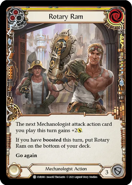 (EVR083) Flesh & Blood TCG Everfest - First Single: Rotary Ram (Yellow) (Regular)  Common