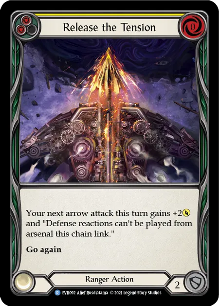 (EVR092) Flesh & Blood TCG Everfest - First Single: Release the Tension (Yellow) (Rainbow Foil)  Rare