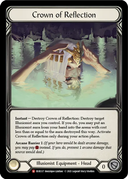(EVR137) Flesh & Blood TCG Everfest - First Single: Crown of Reflection (Cold Foil)  Majestic