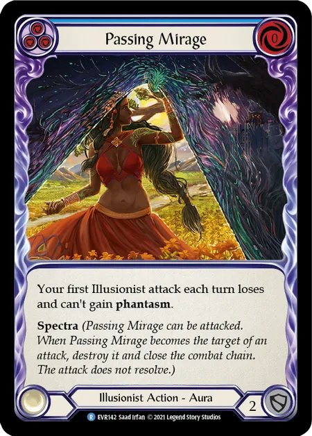 (EVR142) Flesh & Blood TCG Everfest - First Single: Passing Mirage (Rainbow Foil)  Rare