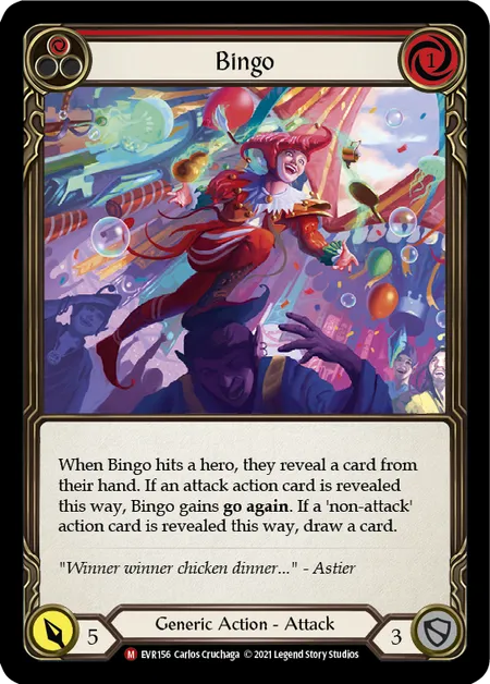 (EVR156) Flesh & Blood TCG Everfest - First Single: Bingo (Regular)  Majestic