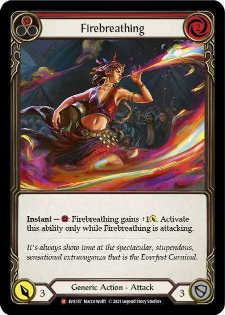 (EVR157) Flesh & Blood TCG Everfest - First Single: Firebreathing (Regular)  Majestic