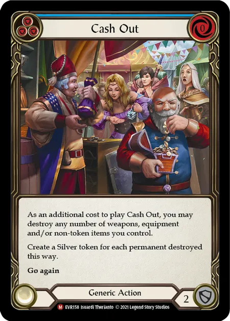 (EVR158) Flesh & Blood TCG Everfest - First Single: Cash Out (Regular)  Majestic