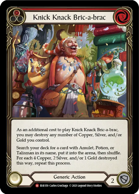 (EVR159) Flesh & Blood TCG Everfest - First Single: Knick Knack Bric-a-brac (Rainbow Foil)  Majestic