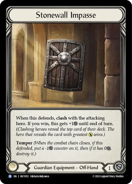 (HVY052) Flesh & Blood TCG Heavy Hitters Single: Stonewall Impasse (Cold Foil)  Rare