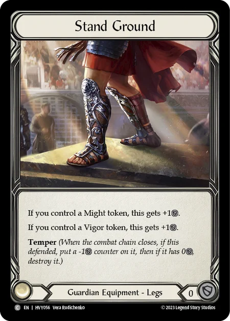 (HVY056) Flesh & Blood TCG Heavy Hitters Single: Stand Ground (Cold Foil)  Common