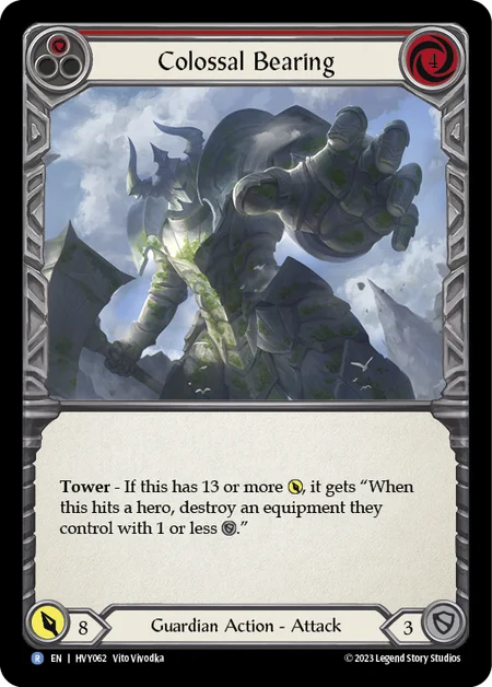 (HVY062) Flesh & Blood TCG Heavy Hitters Single: Colossal Bearing (Regular)  Rare