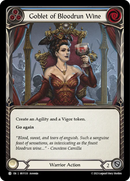 (HVY133) Flesh & Blood TCG Heavy Hitters Single: Goblet of Bloodrun Wine (Regular)  Common