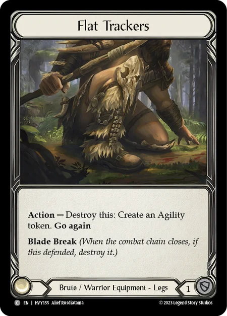 (HVY155) Flesh & Blood TCG Heavy Hitters Single: Flat Trackers (Regular)  Common