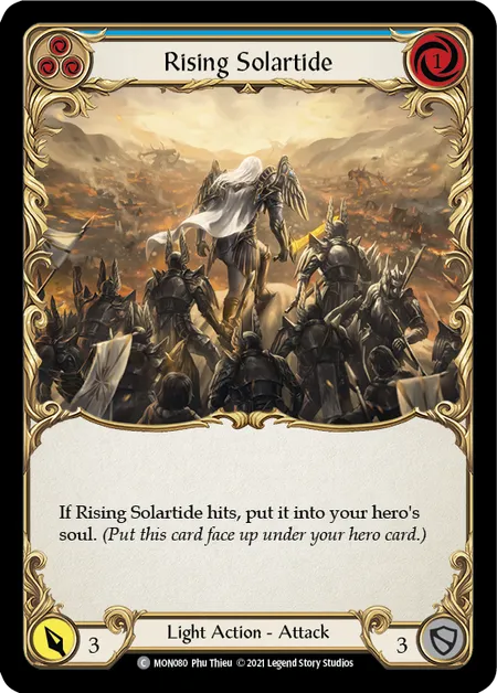 (MON080) Flesh & Blood TCG Monarch - First Single: Rising Solartide (Blue) (Regular)  Common