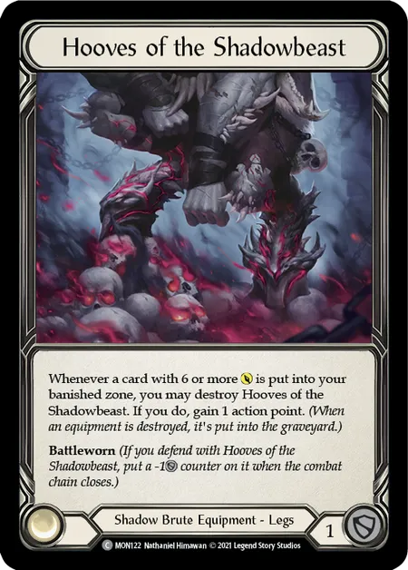 (MON122) Flesh & Blood TCG Monarch - First Single: Hooves of the Shadowbeast (Regular)  Common