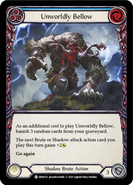 (MON152) Flesh & Blood TCG Monarch - First Single: Unworldly Bellow (Blue) (Regular)  Common