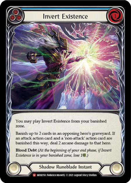 (MON158) Flesh & Blood TCG Monarch - First Single: Invert Existence  (Rainbow Foil)  Majestic