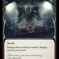 (OUT032) Flesh & Blood TCG Outsiders Single: Malign (Blue) (Rainbow Foil)  Common