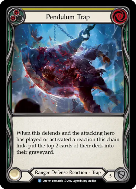 (OUT107) Flesh & Blood TCG Outsiders Single: Pendulum Trap (Regular)  Rare