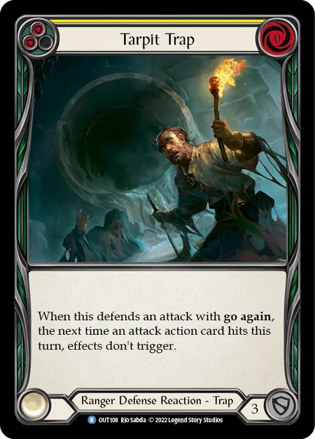 (OUT108) Flesh & Blood TCG Outsiders Single: Tarpit Trap (Regular)  Rare