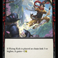 (CRU065) Flesh & Blood TCG Crucible of War - Unlimited Single: Flying Kick (Blue) (Rainbow Foil)  Common