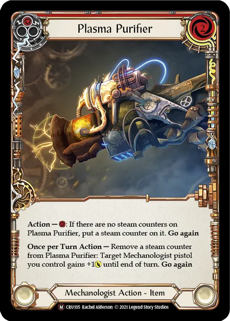 (CRU105) Flesh & Blood TCG Crucible of War - Unlimited Single: Plasma Purifier (Regular)  Majestic