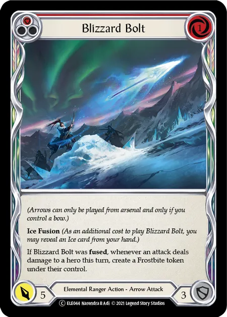 (ELE044) Flesh & Blood TCG Tales of Aria - Unlimited Single: Blizzard Bolt (Red) (Regular)  Common