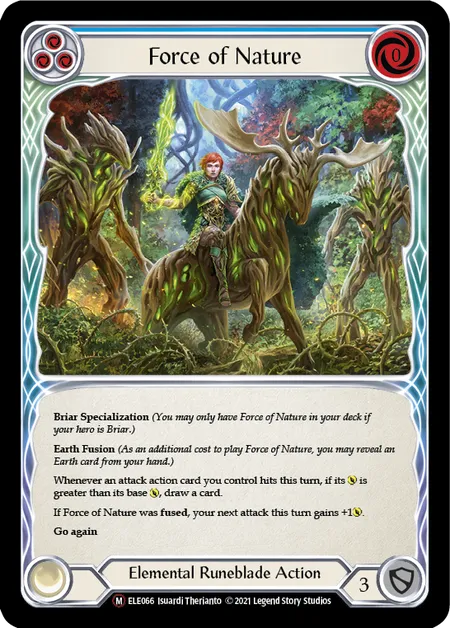 (ELE066) Flesh & Blood TCG Tales of Aria - Unlimited Single: Force of Nature (Regular)  Majestic
