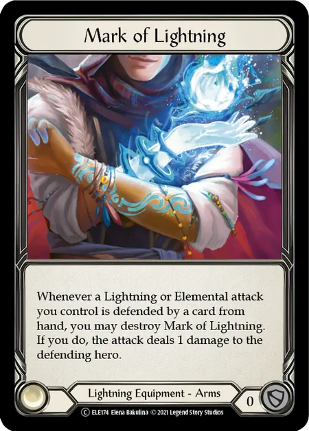 (ELE174) Flesh & Blood TCG Tales of Aria - Unlimited Single: Mark of Lightning (Regular)  Common
