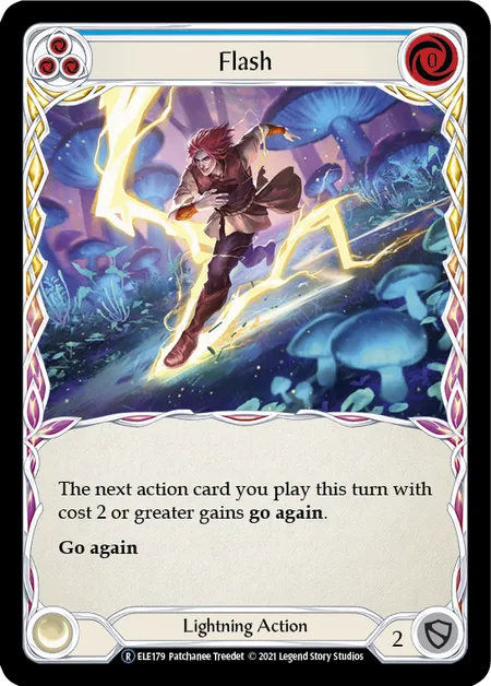 (ELE179) Flesh & Blood TCG Tales of Aria - Unlimited Single: Flash (Blue) (Regular)  Rare