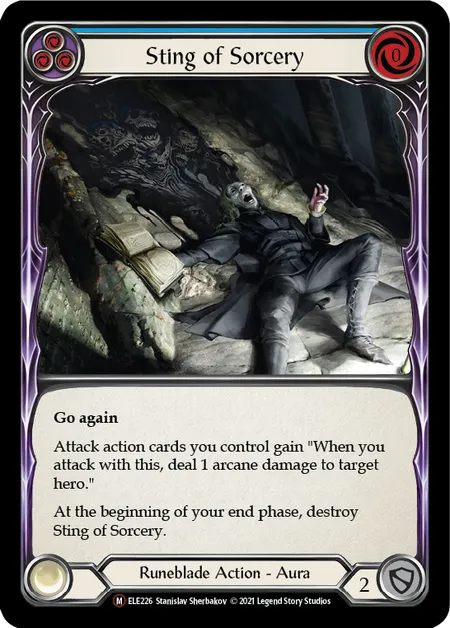 (ELE226) Flesh & Blood TCG Tales of Aria - Unlimited Single: Sting of Sorcery (Regular)  Majestic