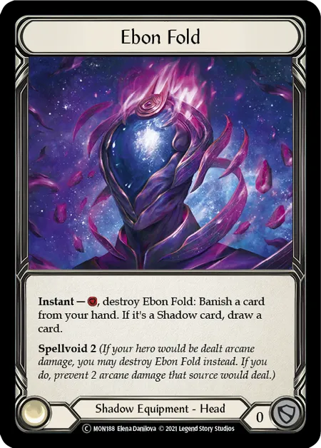 (MON188) Flesh & Blood TCG Monarch - Unlimited Single: Ebon Fold (Rainbow Foil)  Common