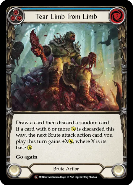 (MON222) Flesh & Blood TCG Monarch - Unlimited Single: Tear Limb from Limb (Regular)  Majestic