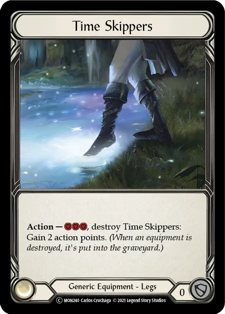 (MON240) Flesh & Blood TCG Monarch - Unlimited Single: Time Skippers (Rainbow Foil)  Common