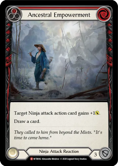 (WTR082) Flesh & Blood TCG Welcome to Rathe - Unlimited Single: Ancestral Empowerment (Rainbow Foil)  Majestic