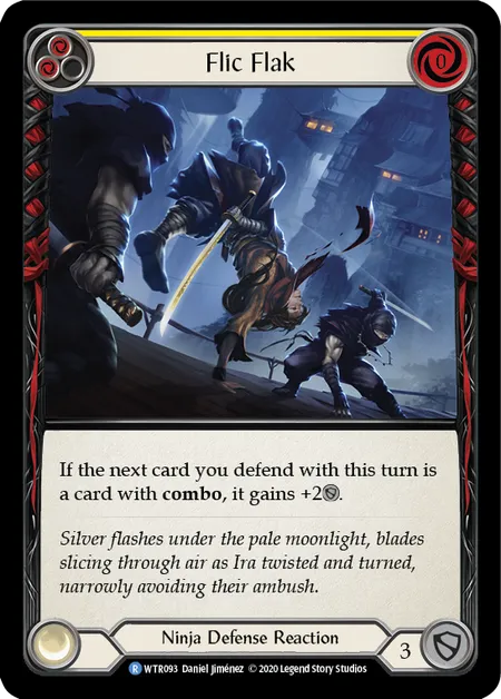 (WTR093) Flesh & Blood TCG Welcome to Rathe - Unlimited Single: Flic Flak (Yellow) (Regular)  Rare