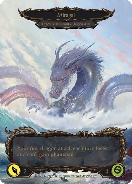 (UPR012) Flesh & Blood TCG Uprising Single: Invoke Miragai // Miragai (Marvel)  Marvel