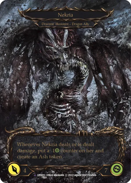 (UPR013) Flesh & Blood TCG Uprising Single: Invoke Nekria // Nekria (Marvel)  Marvel