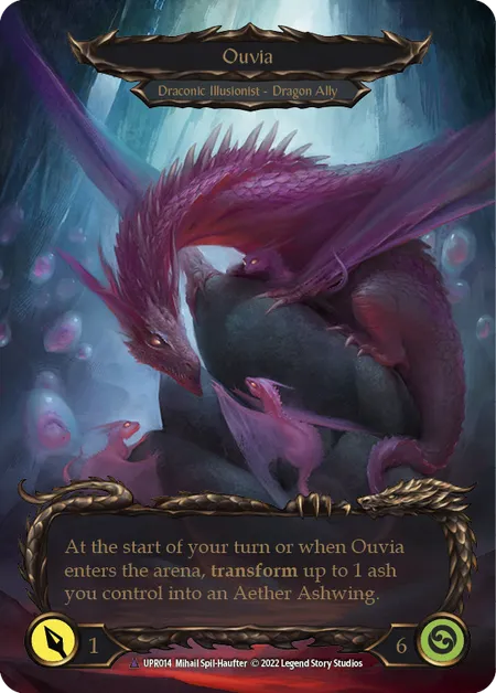 (UPR014) Flesh & Blood TCG Uprising Single: Invoke Ouvia// Ouvia (Marvel)  Marvel