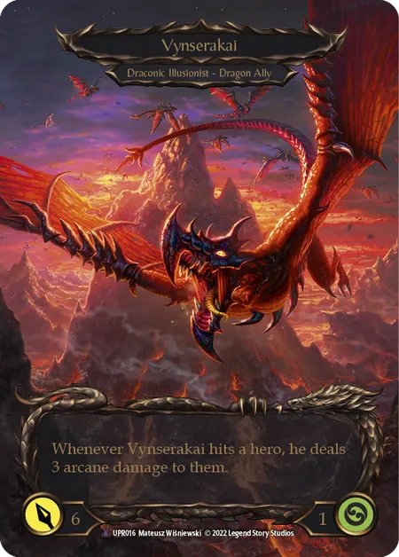 (UPR016) Flesh & Blood TCG Uprising Single: Invoke Vynserakai // Vynserakai (Marvel)  Marvel