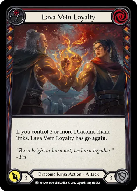 (UPR069) Flesh & Blood TCG Uprising Single: Lava Vein Loyalty (Red) (Regular)  Common
