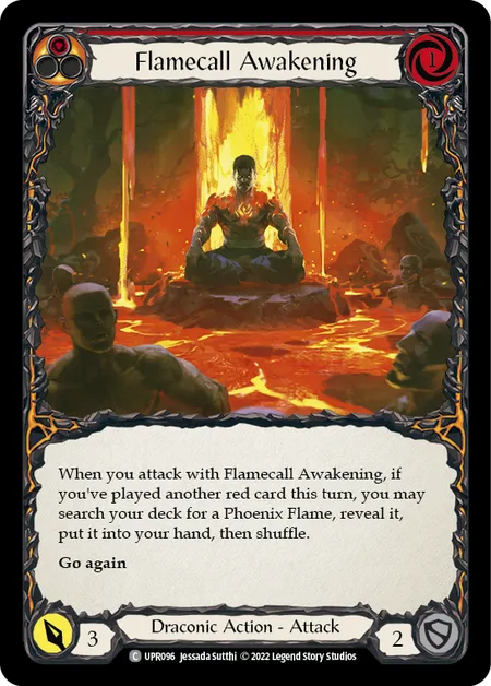 (UPR096) Flesh & Blood TCG Uprising Single: Flamecall Awakening (Regular)  Common