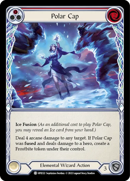 (UPR122) Flesh & Blood TCG Uprising Single: Polar Cap (Red) (Rainbow Foil)  Common